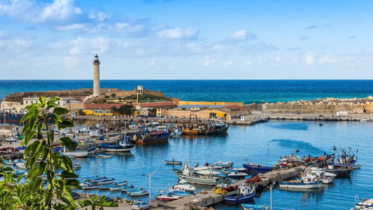 algerian town at the ocean