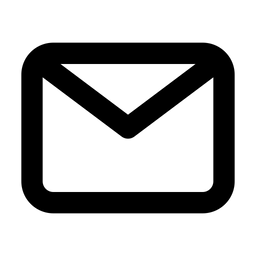 the icon of email in black