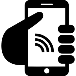 phone with network icon