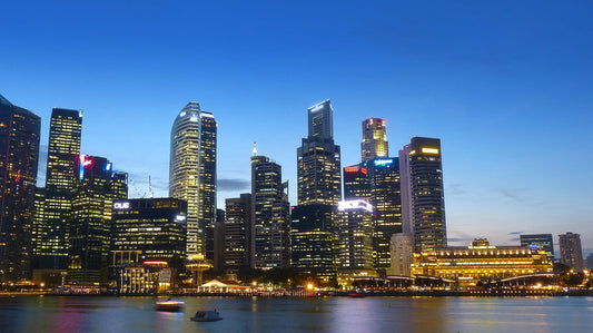singapore, river, skyline, vacation