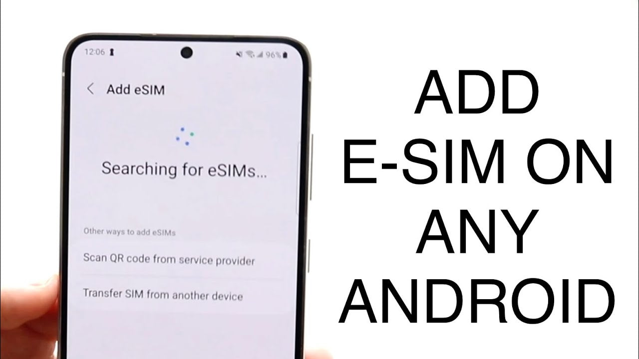 Video laden: Prepaid-ESIM-Samsung-Tutorial Englisch für Reisende mit Samsung oder Huawei oder Google Pixel